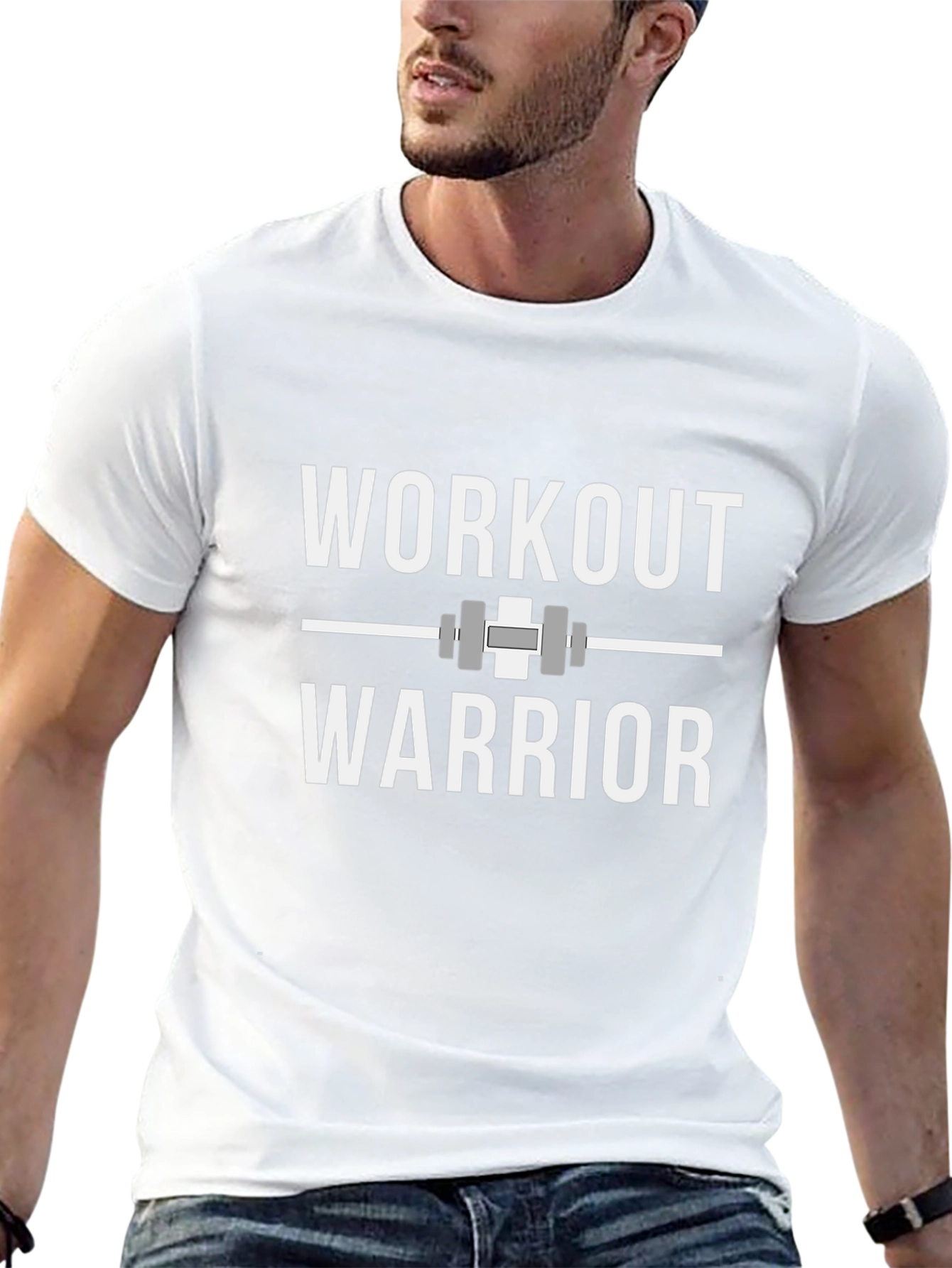 Workout Warrior Graphic T-Shirt - Black
