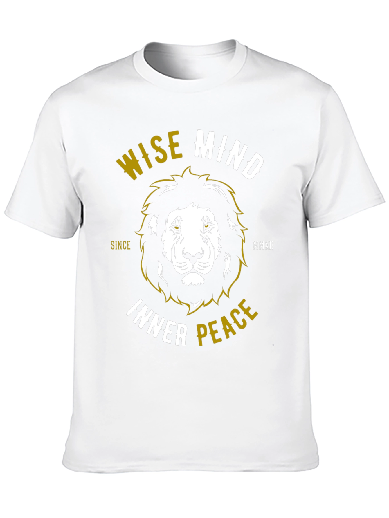 Wise Mind Inner Peace Lion Graphic T-Shirt