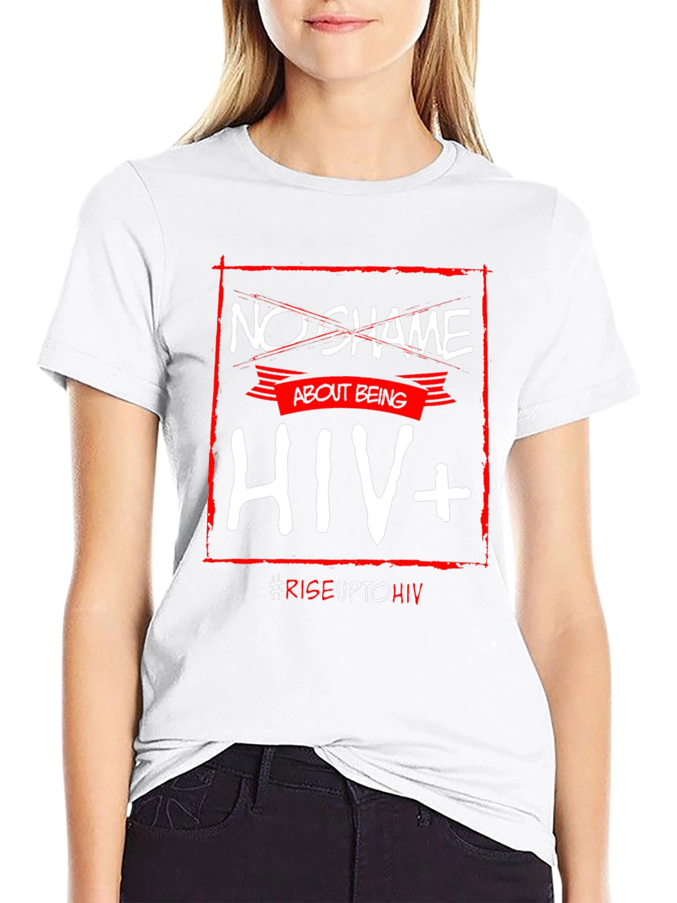 No Shame About Being HIV+ T-Shirt