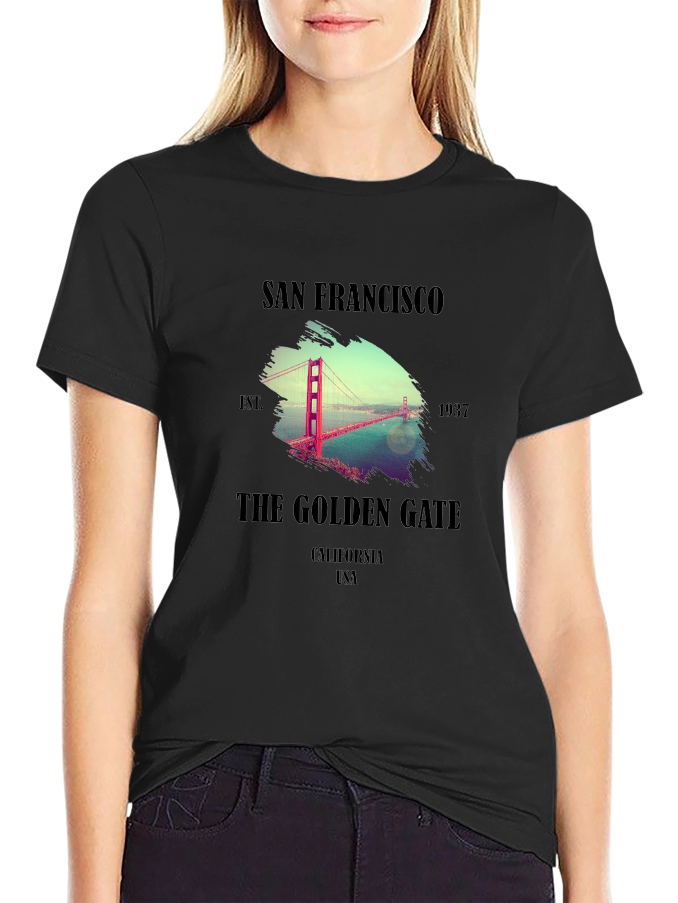 San Francisco Golden Gate Bridge Graphic T-Shirt