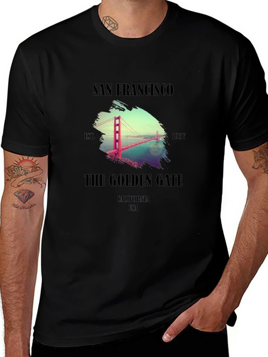 San Francisco Golden Gate Bridge Graphic T-Shirt