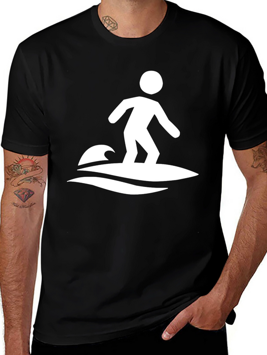 Surfer Graphic T-Shirt - Cool Wave Design