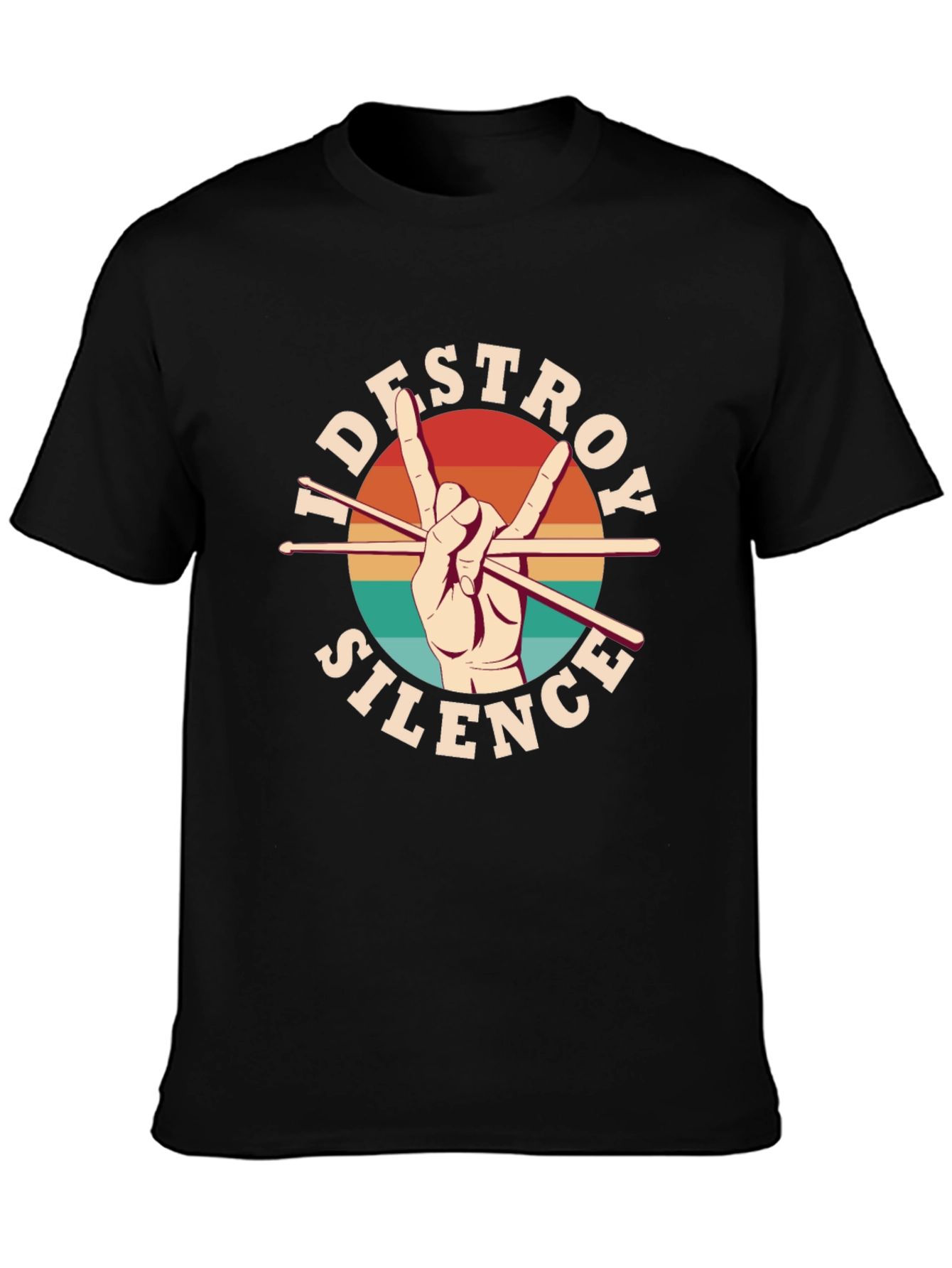 Destroy Silence Drummer T-Shirt