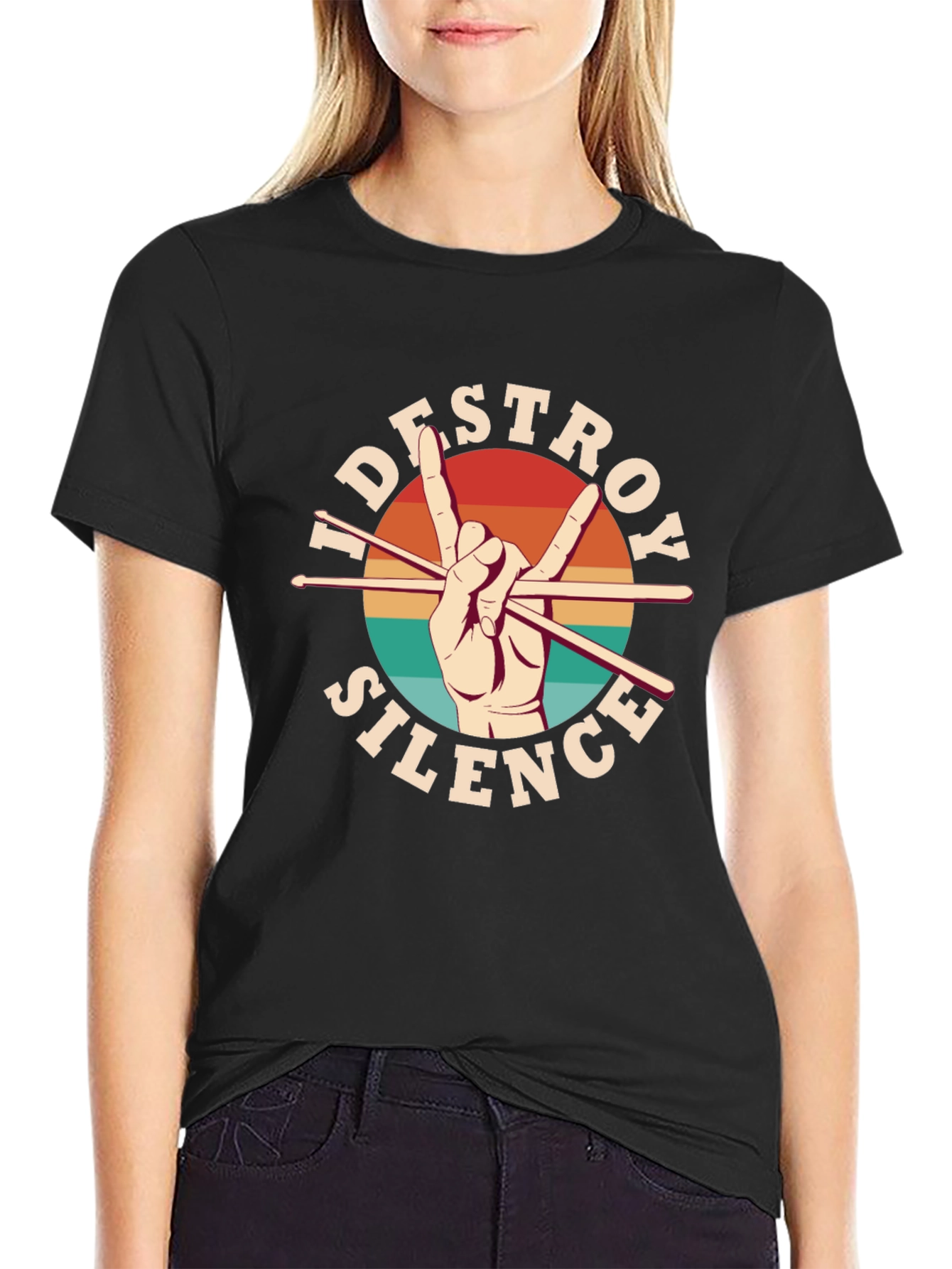 Destroy Silence Drummer T-Shirt