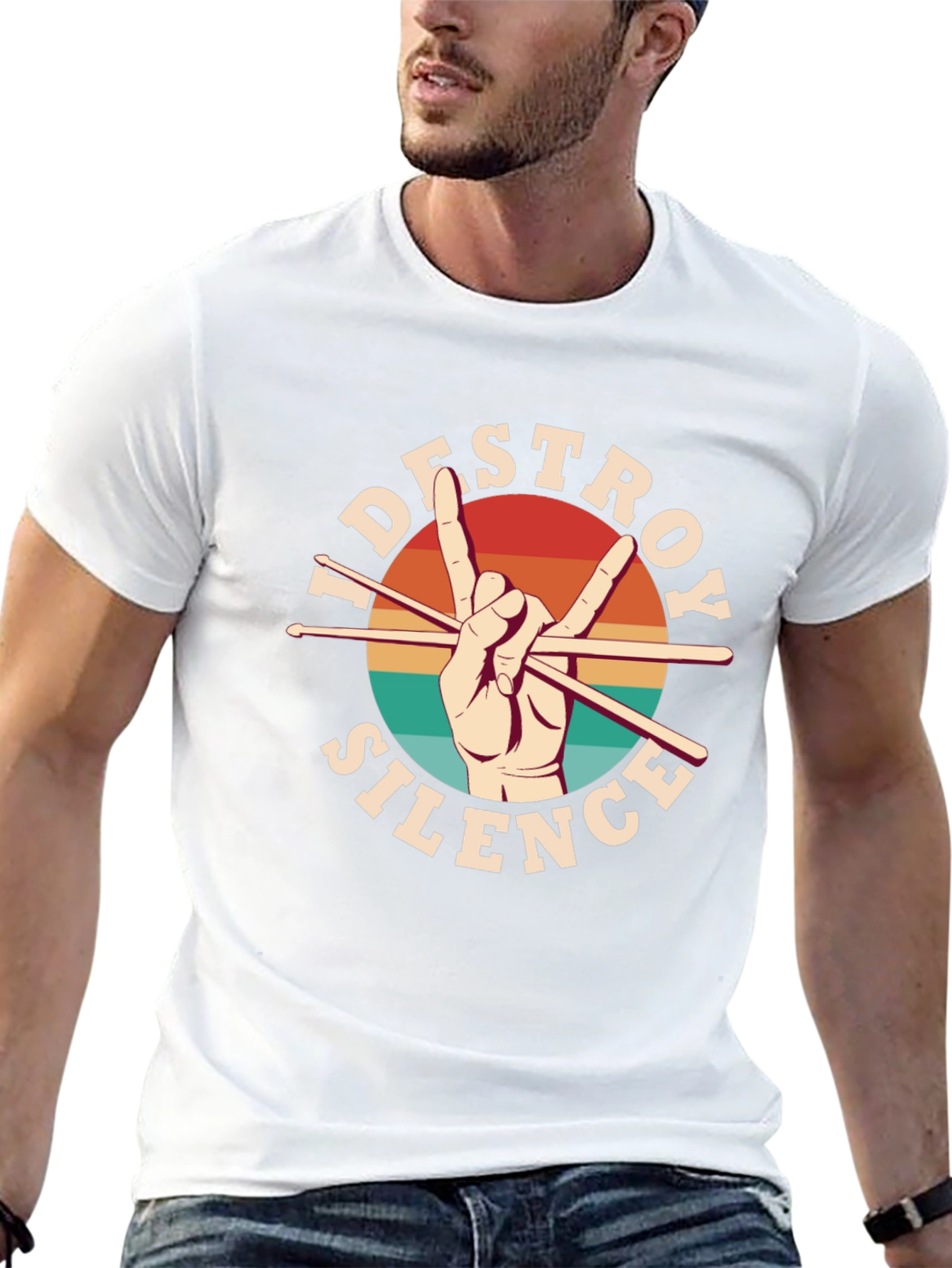 Destroy Silence Drummer T-Shirt