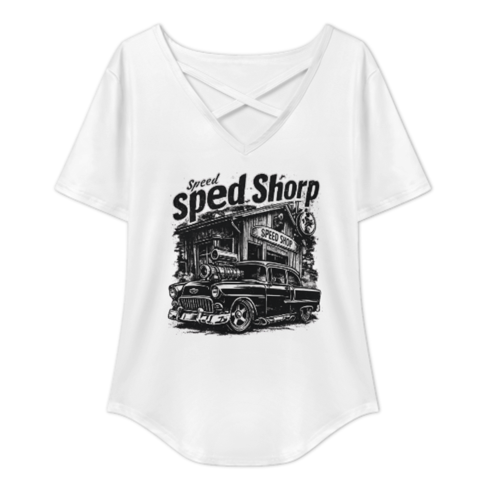 Vintage Speed Shop Hot Rod Tee | Classic Muscle Car Graphic Shirt | Retro Garage Automotive T-Shirt(z850)