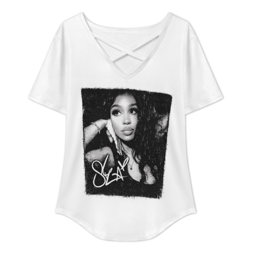 Vintage SZA Inspired Graphic Tee | Retro R&B Singer Aesthetic Shirt | Monochrome Streetwear T-Shirt for Women(z848)