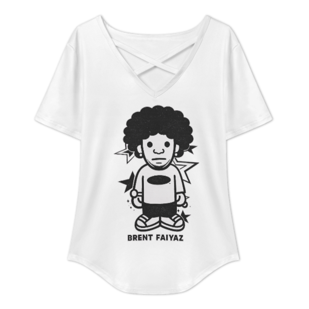 Brent Faiyaz Cartoon Graphic Tee – Retro Chibi Style Music Fan Shirt(z846)