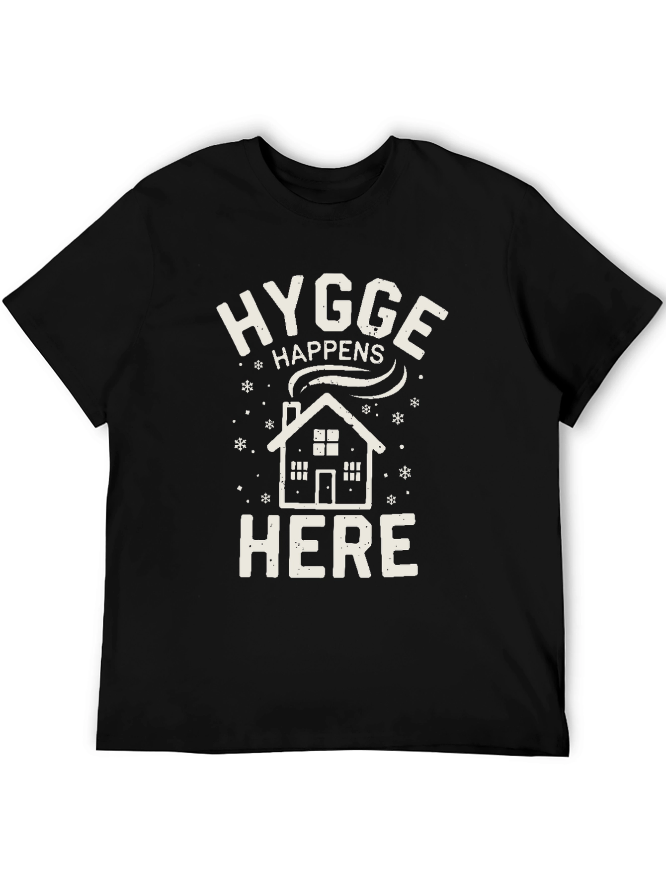 Hygge Happens Here Black Tee