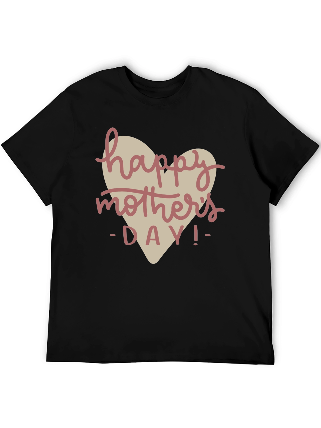 Happy Mothers Day Black T-Shirt