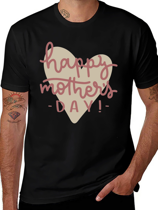Happy Mothers Day Black T-Shirt