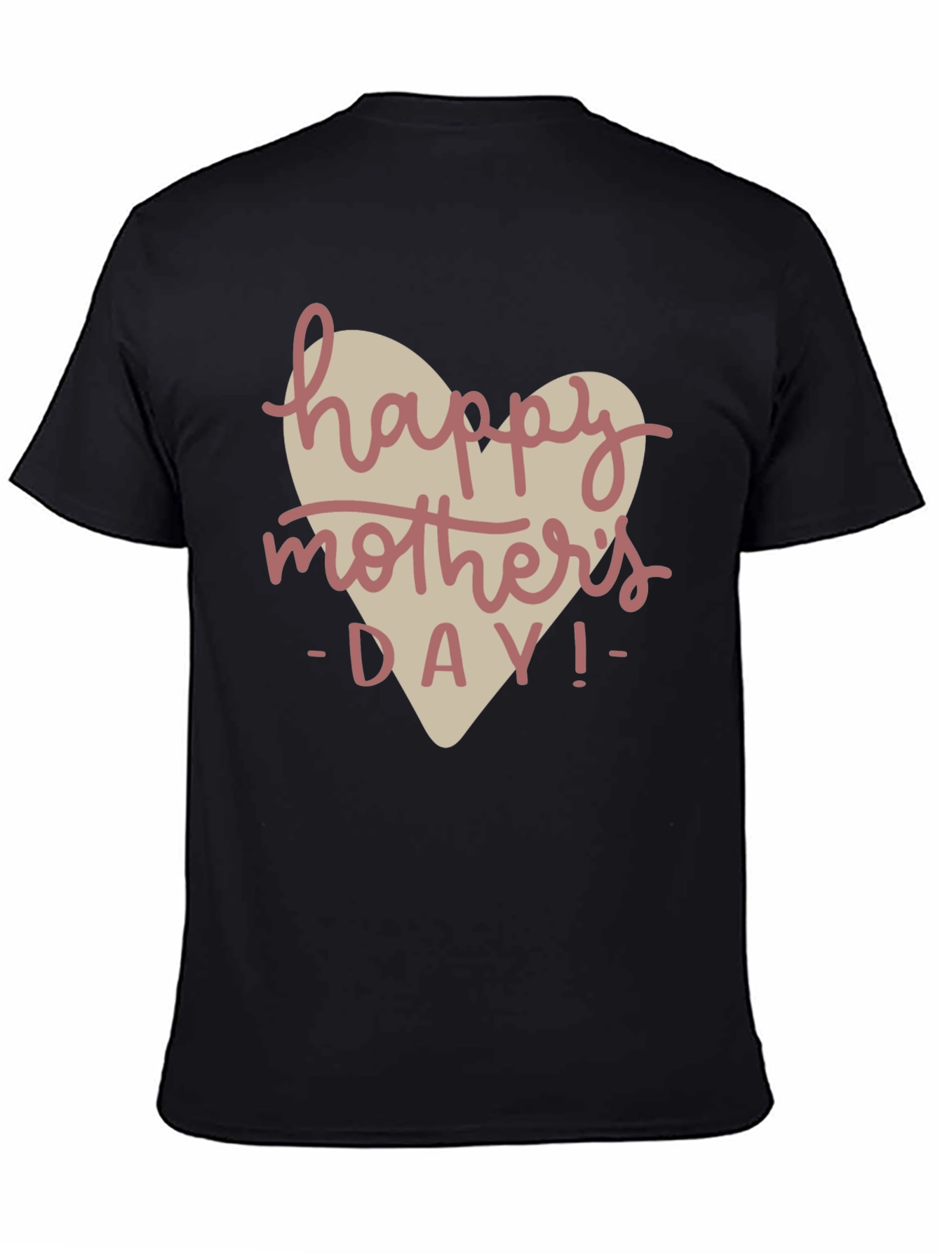 Happy Mothers Day Black T-Shirt