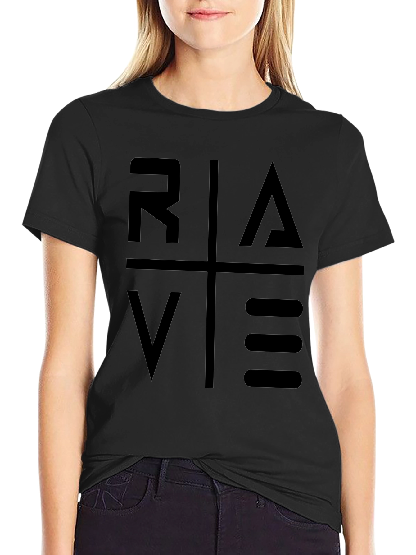 RAVE Graphic T-Shirt - Modern Minimalist Design
