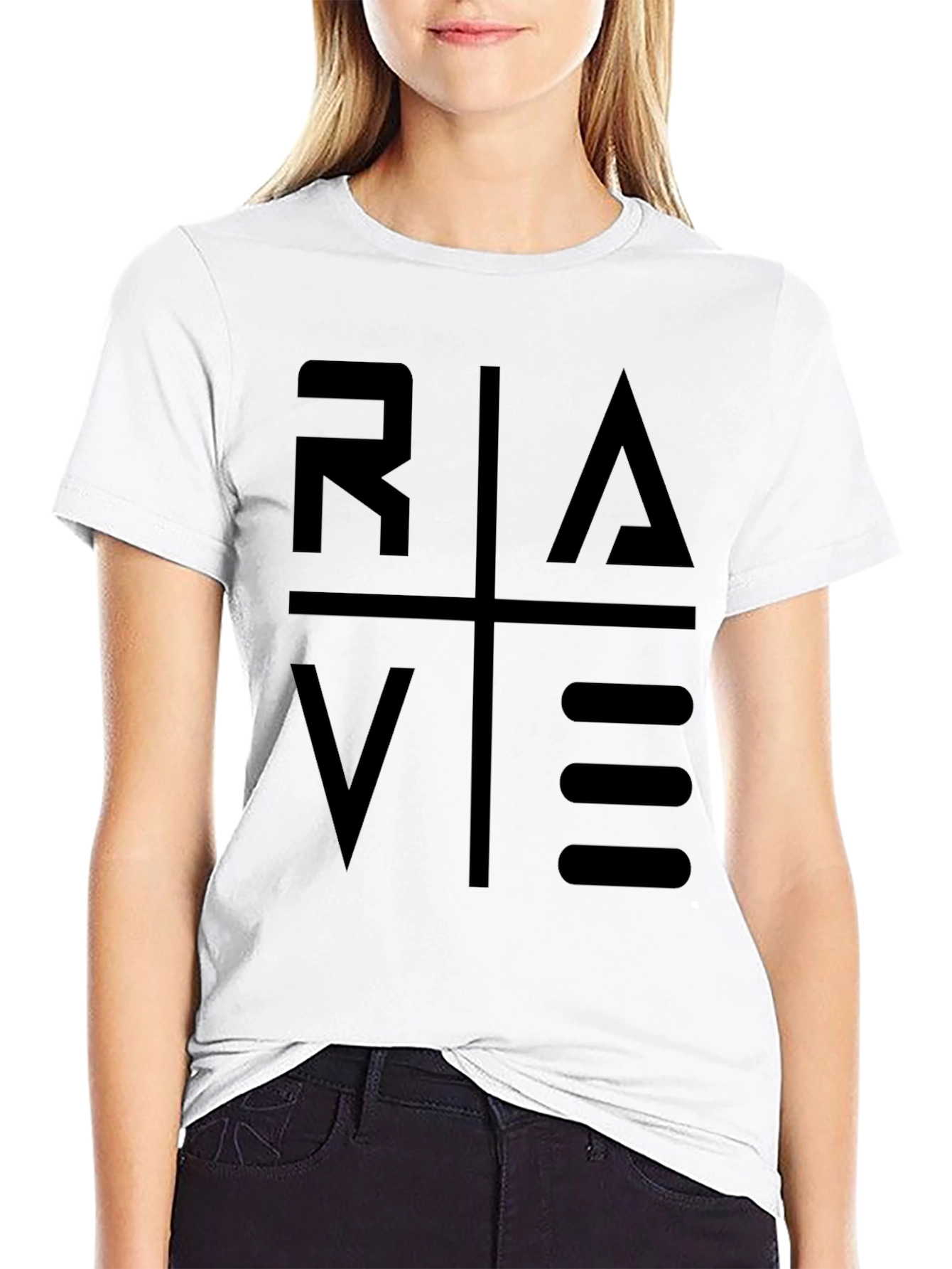RAVE Graphic T-Shirt - Modern Minimalist Design