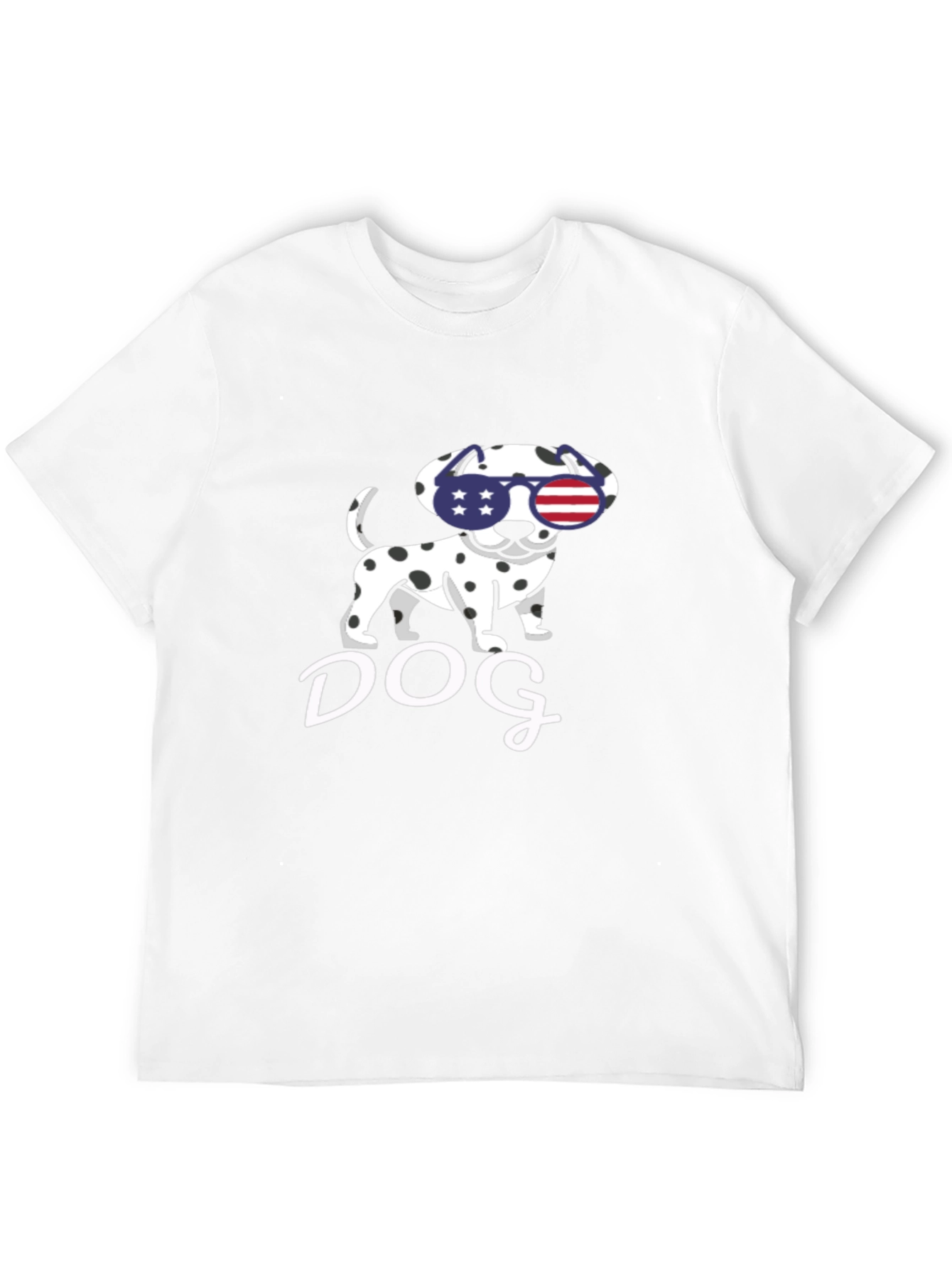 Dog USA Flag Sunglasses T-Shirt