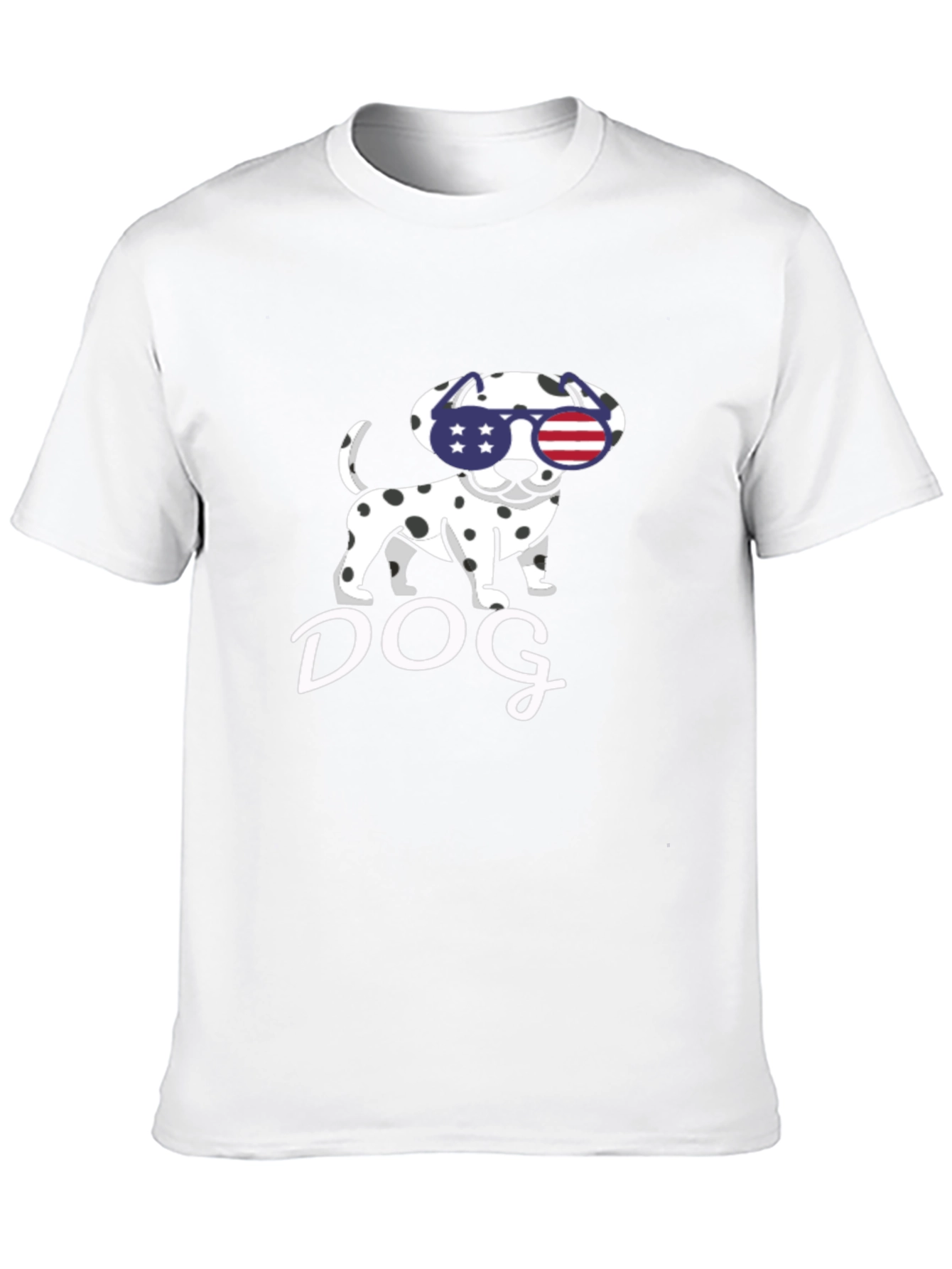 Dog USA Flag Sunglasses T-Shirt