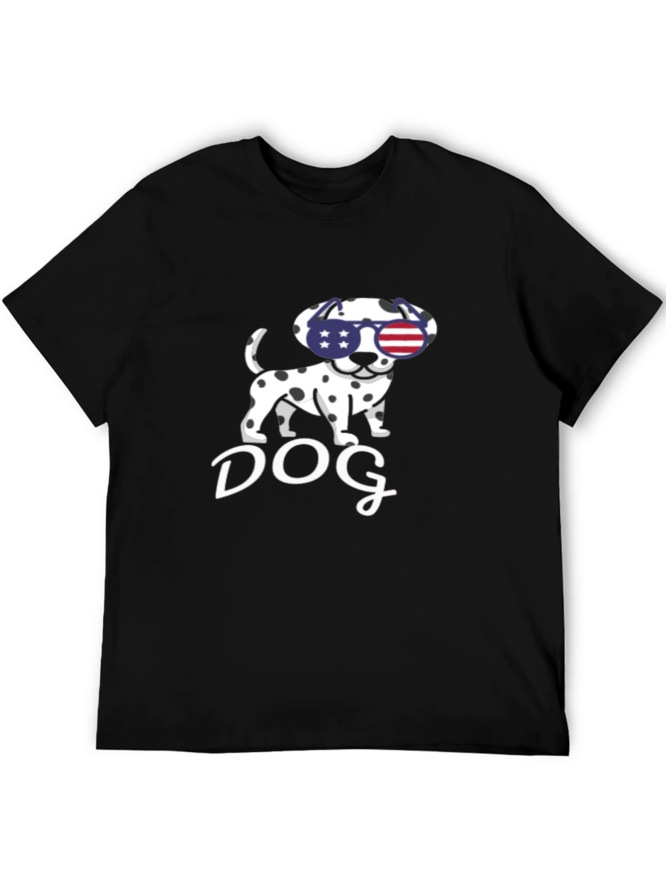 Dog USA Flag Sunglasses T-Shirt