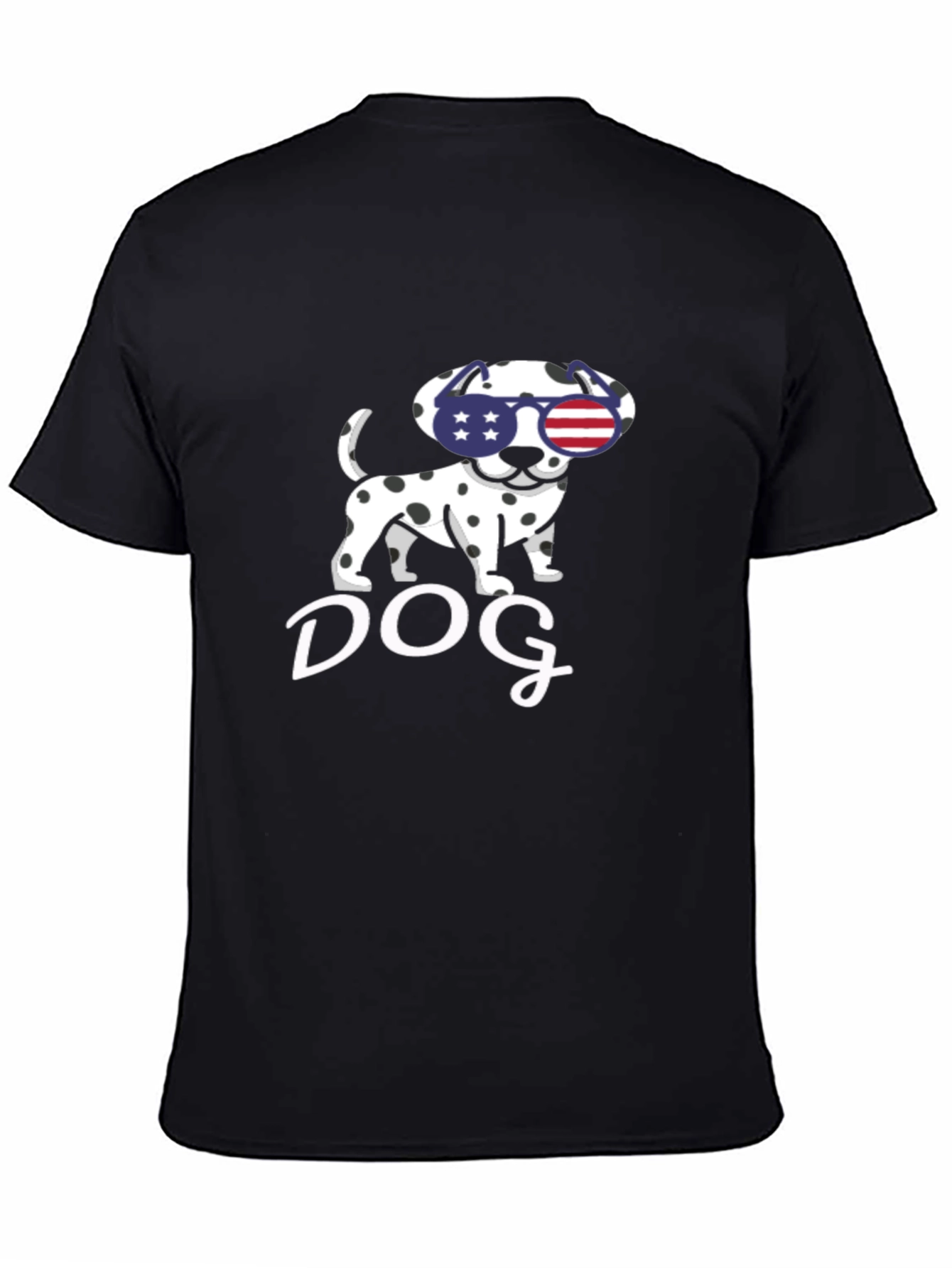 Dog USA Flag Sunglasses T-Shirt