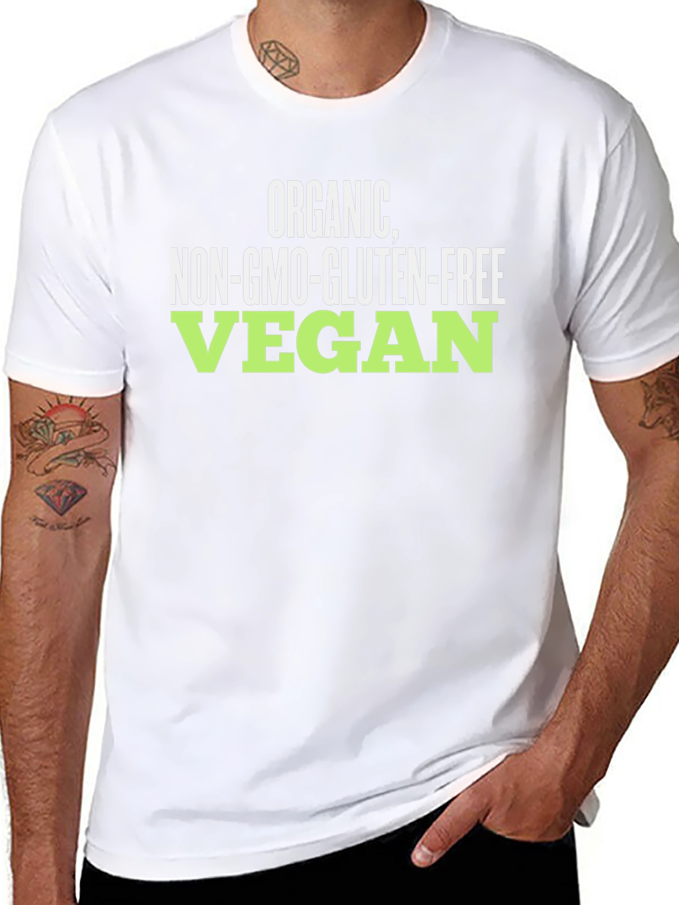 Organic Vegan T-Shirt - Non-GMO Gluten-Free