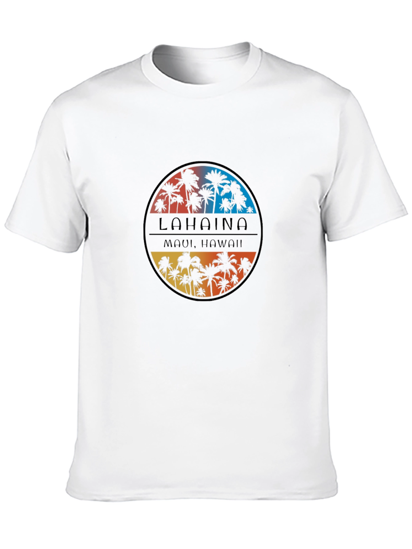 Lahaina Maui Hawaii Palm Tree T-Shirt