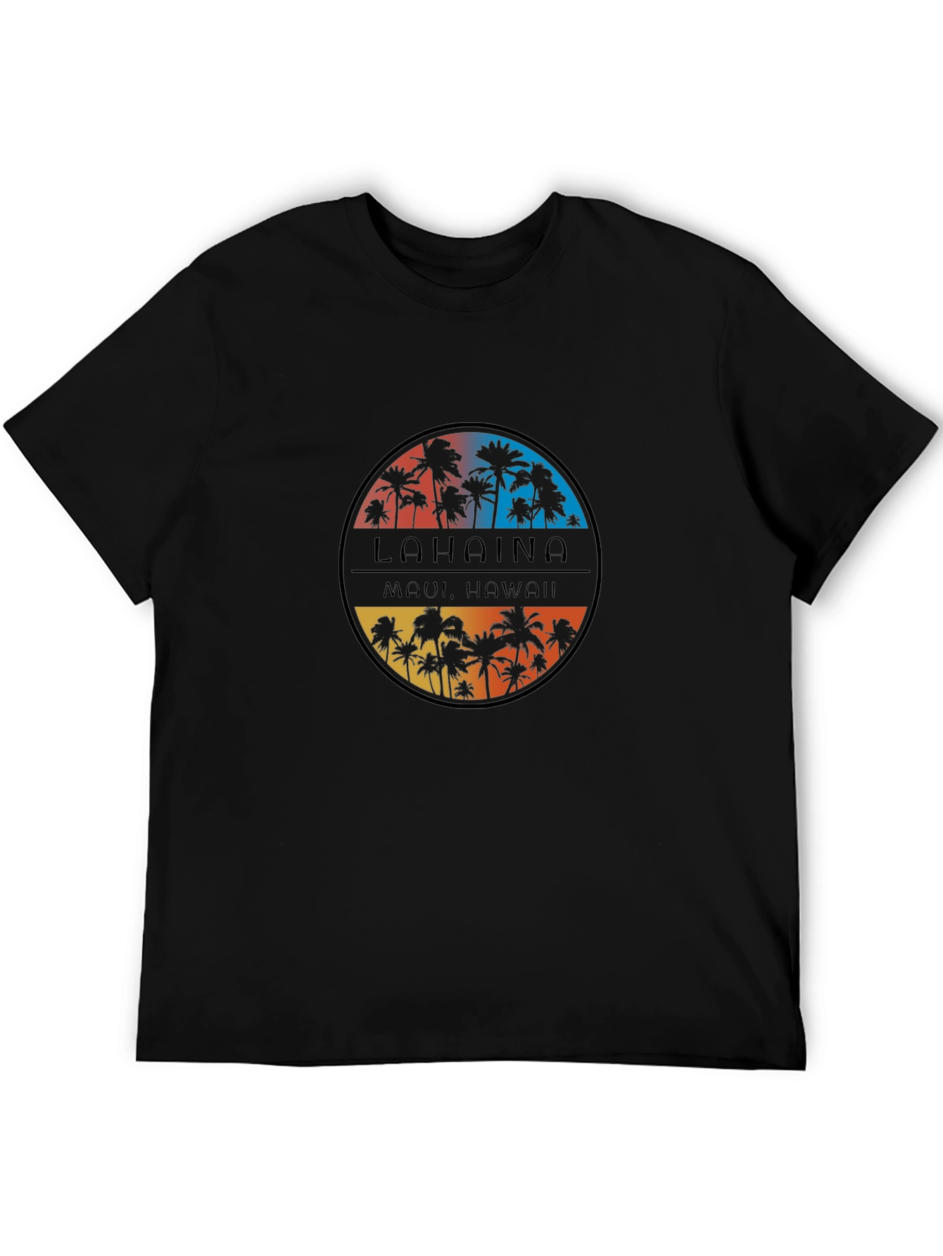 Lahaina Maui Hawaii Palm Tree T-Shirt
