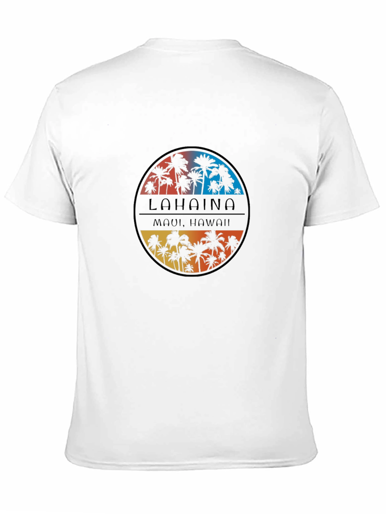 Lahaina Maui Hawaii Palm Tree T-Shirt
