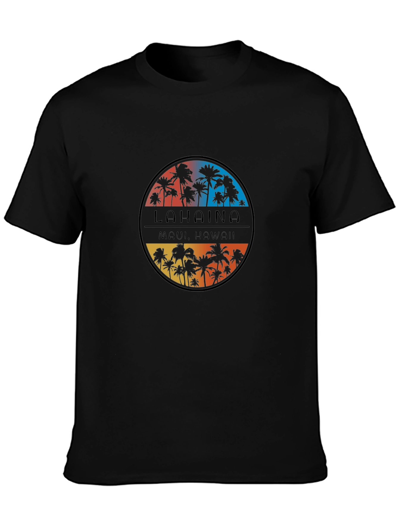 Lahaina Maui Hawaii Palm Tree T-Shirt