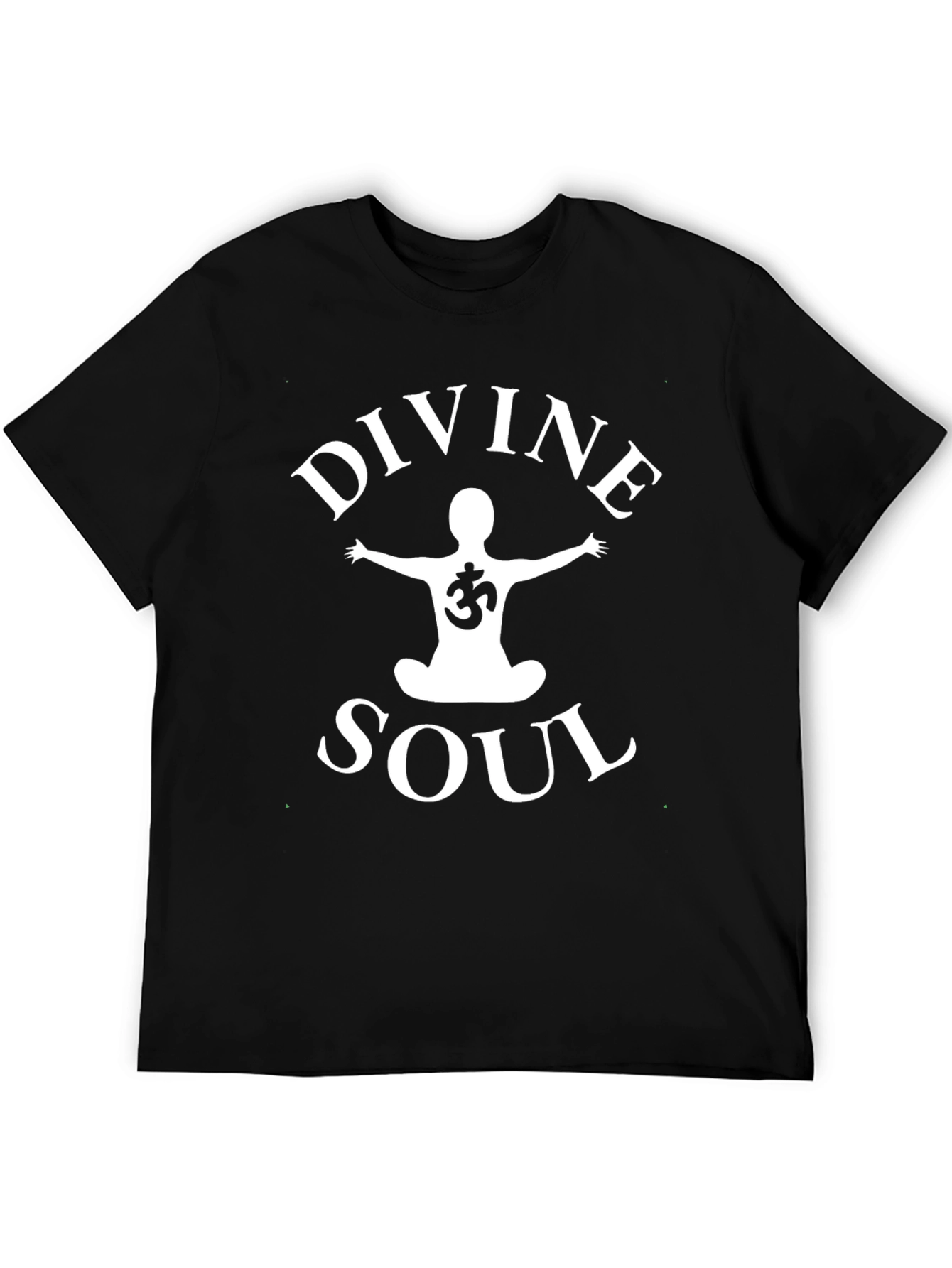 Divine Soul Black T-Shirt - Spiritual Meditation Apparel