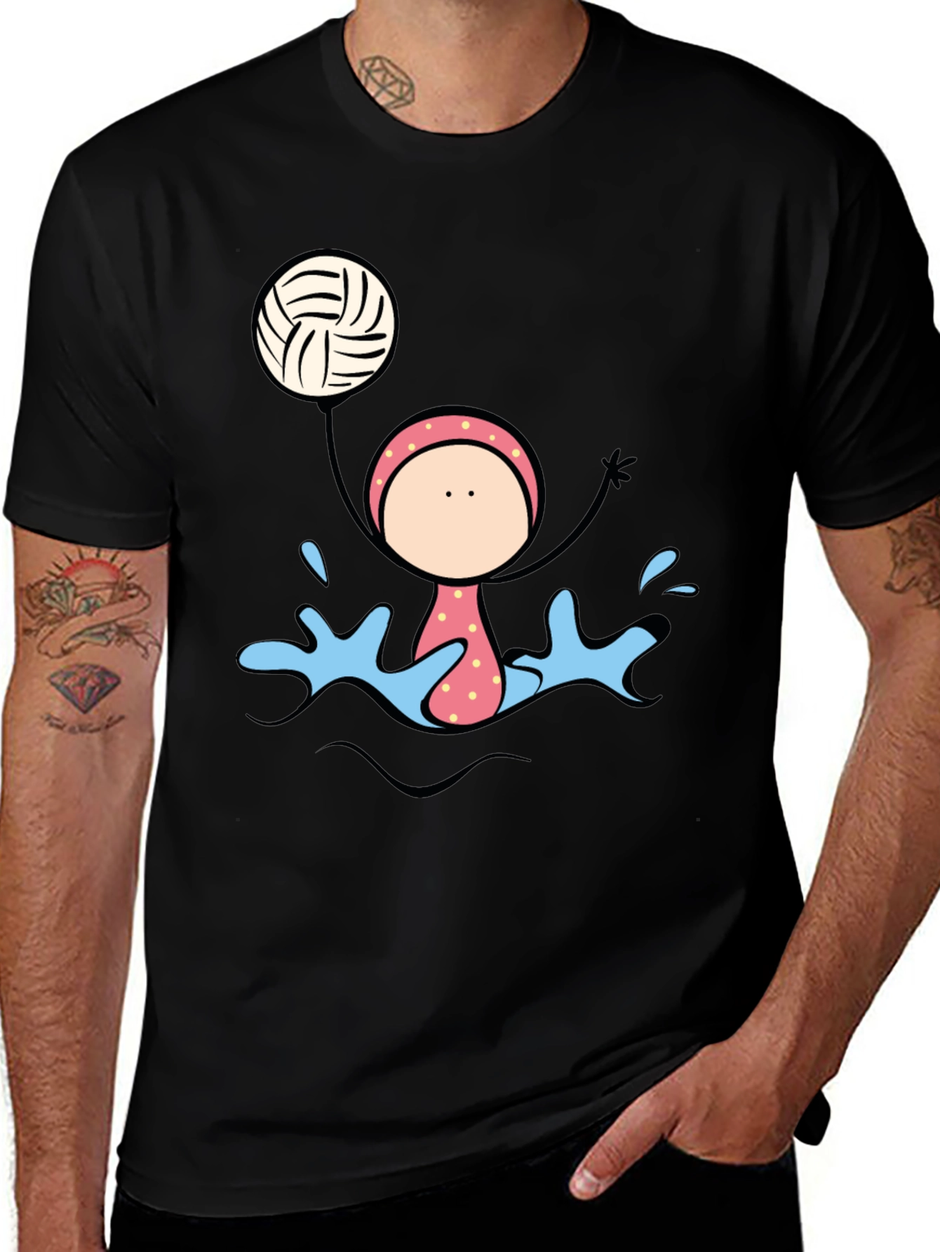 Water Polo Player Graphic Tee