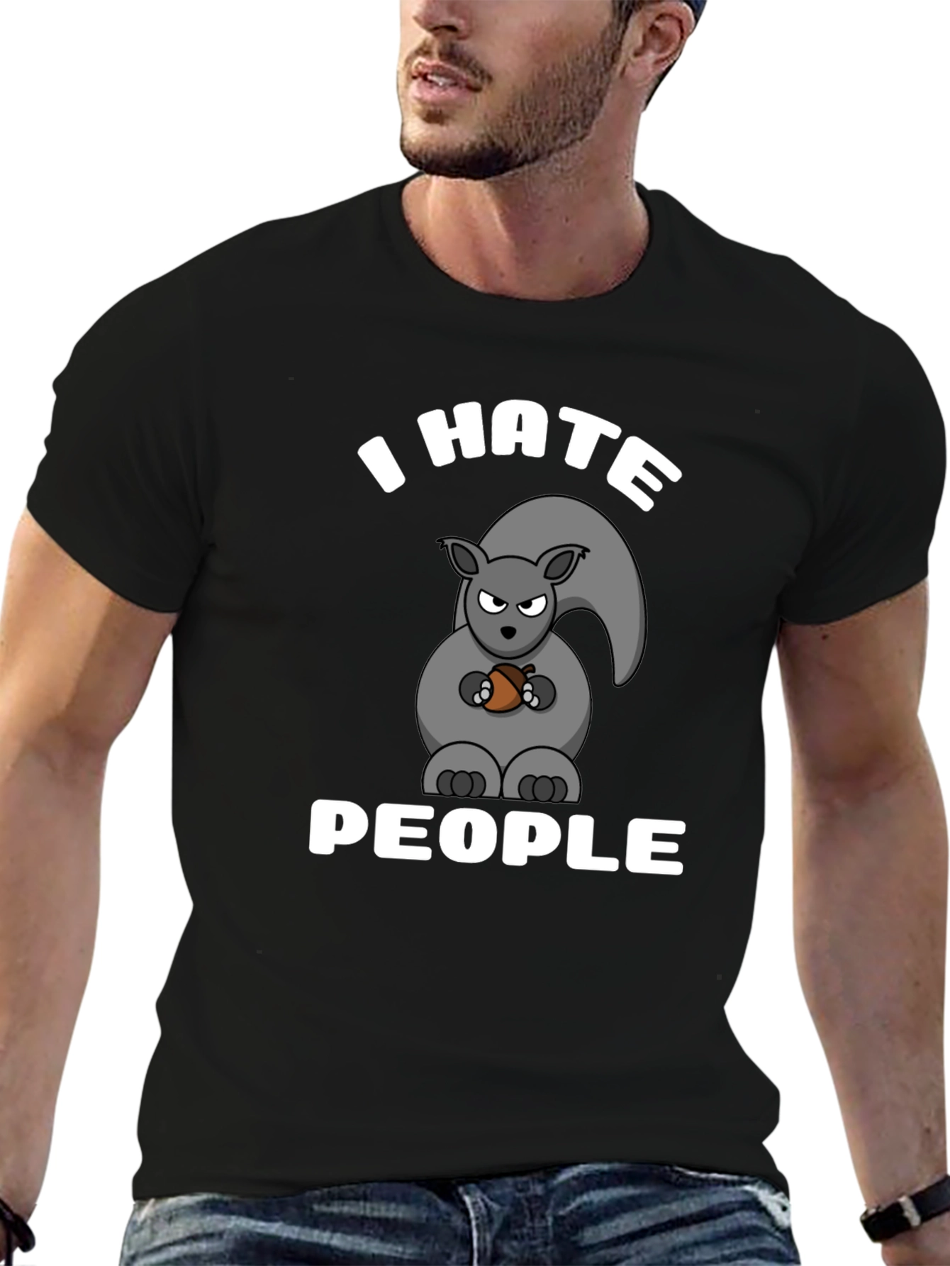 I Hate People Squirrel T-Shirt