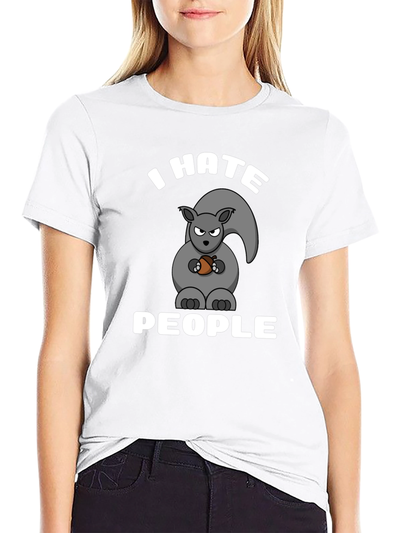 I Hate People Squirrel T-Shirt