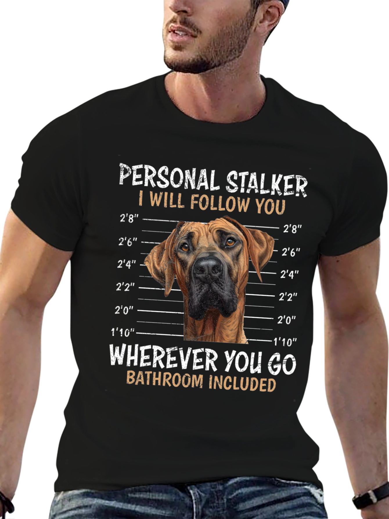 Personal Stalker Dog T-Shirt – Funny Dog Lover Graphic Tee