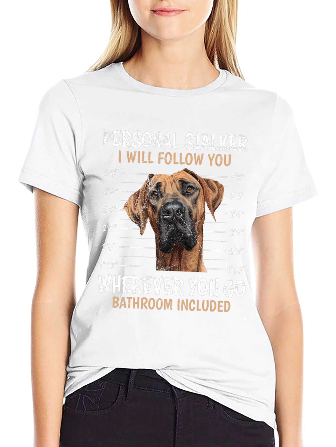 Personal Stalker Dog T-Shirt – Funny Dog Lover Graphic Tee