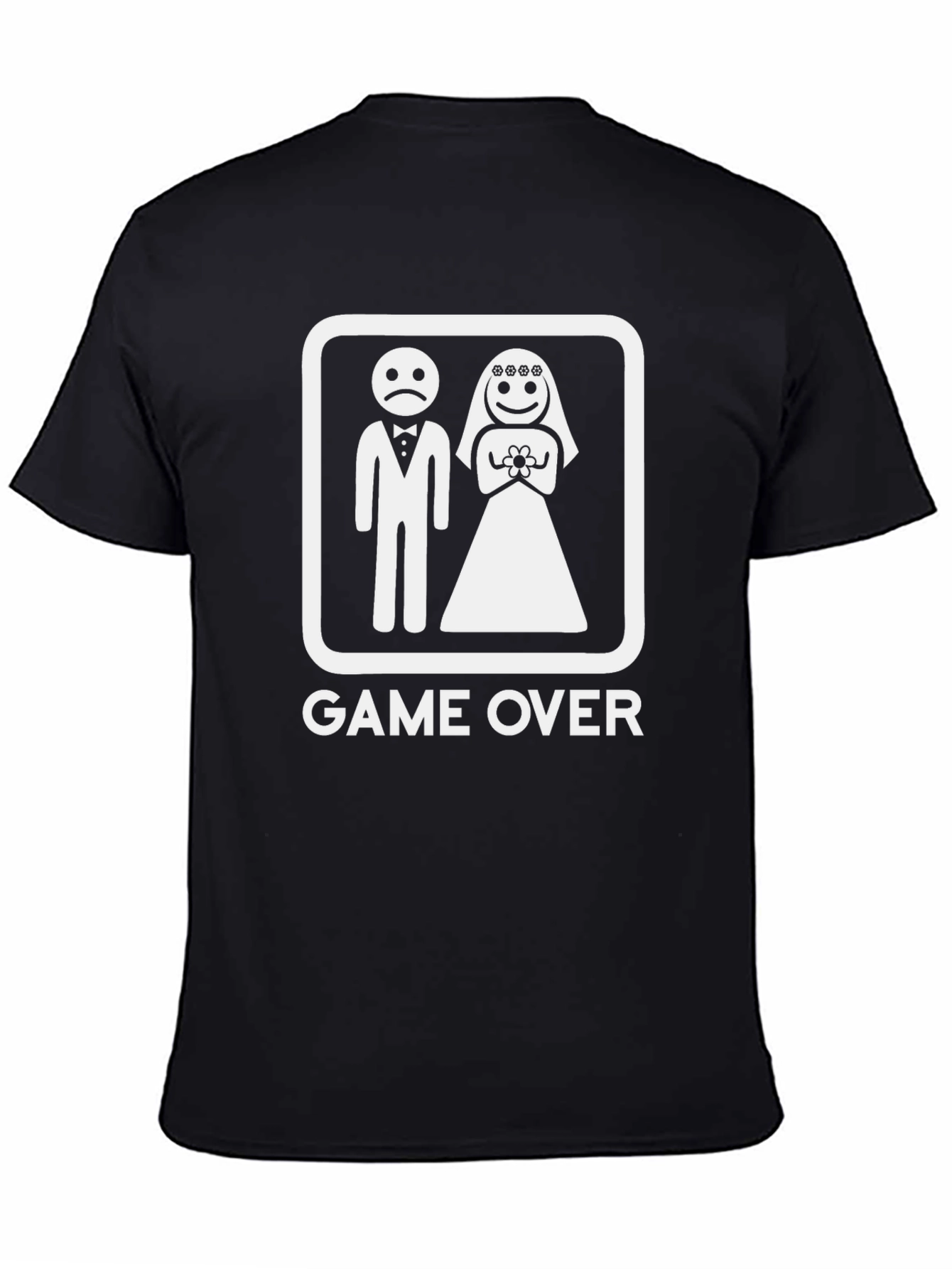 Game Over Groom Bride Humor Graphic Tee
