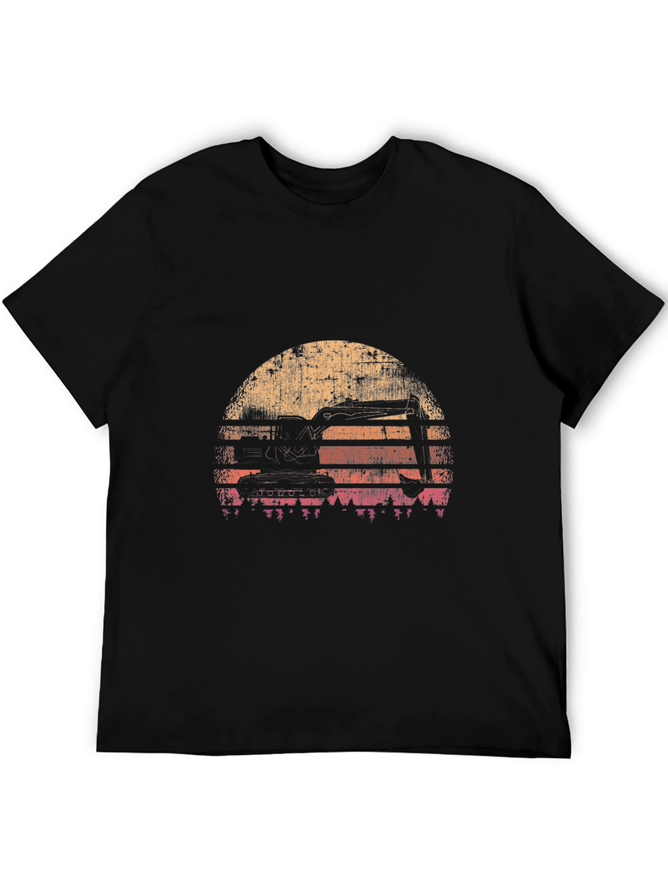 Retro Excavator Silhouette T-Shirt