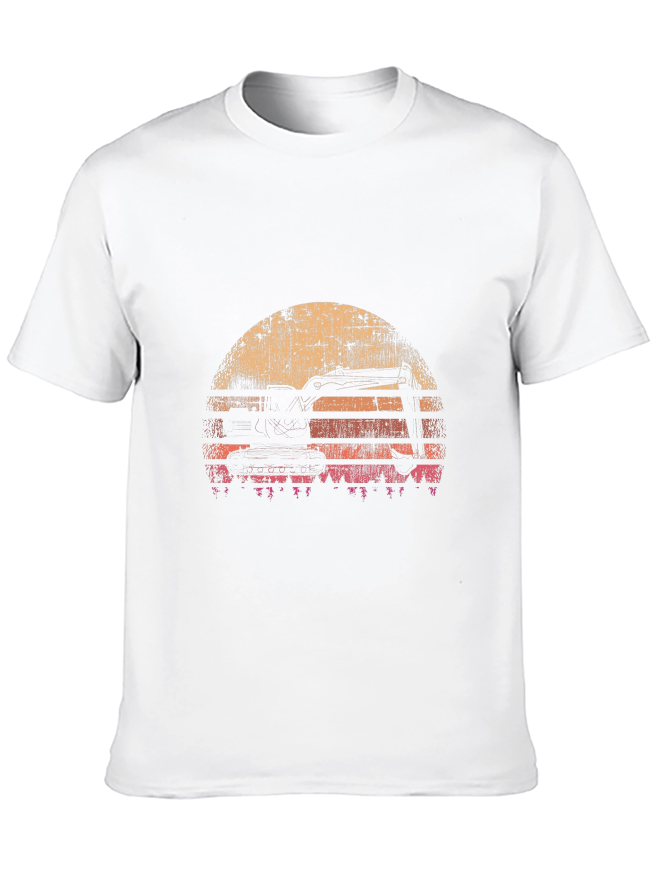 Retro Excavator Silhouette T-Shirt