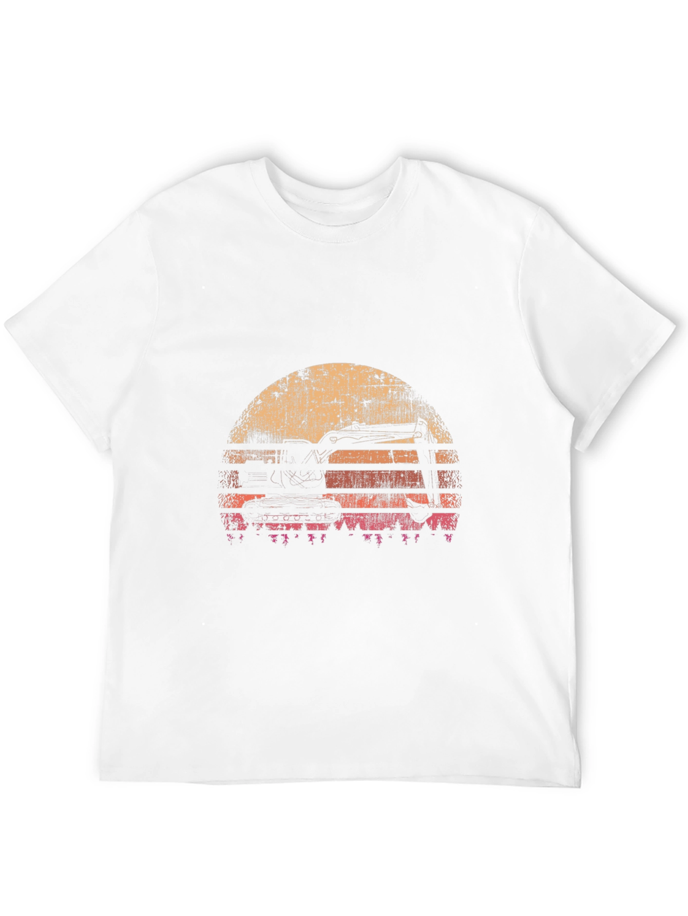 Retro Excavator Silhouette T-Shirt
