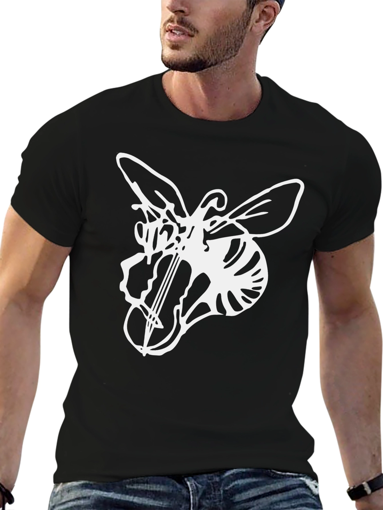 Bee Violin T-Shirt - Unique Graphic Tee