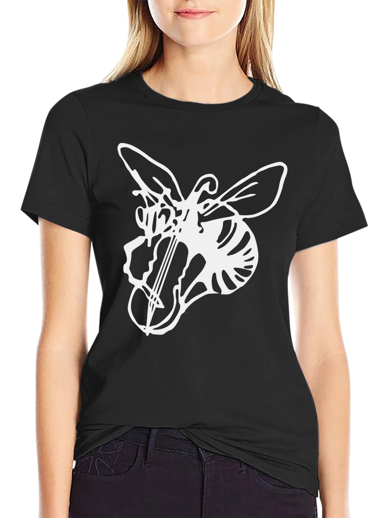 Bee Violin T-Shirt - Unique Graphic Tee