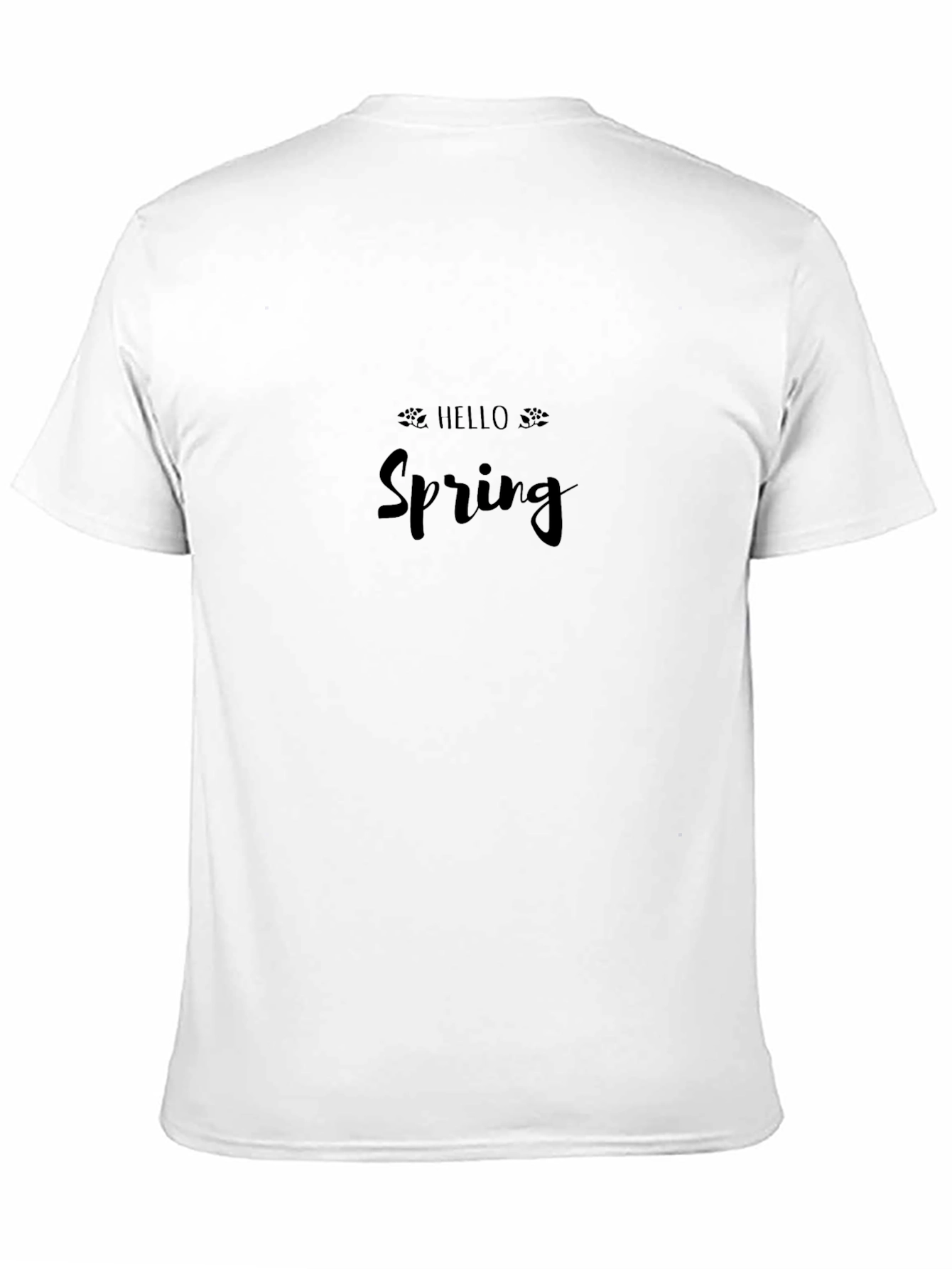 Hello Spring Black Graphic Tee