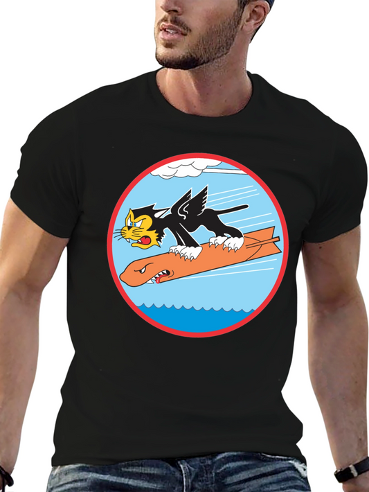 Vintage Cartoon Cat Bomb T-Shirt