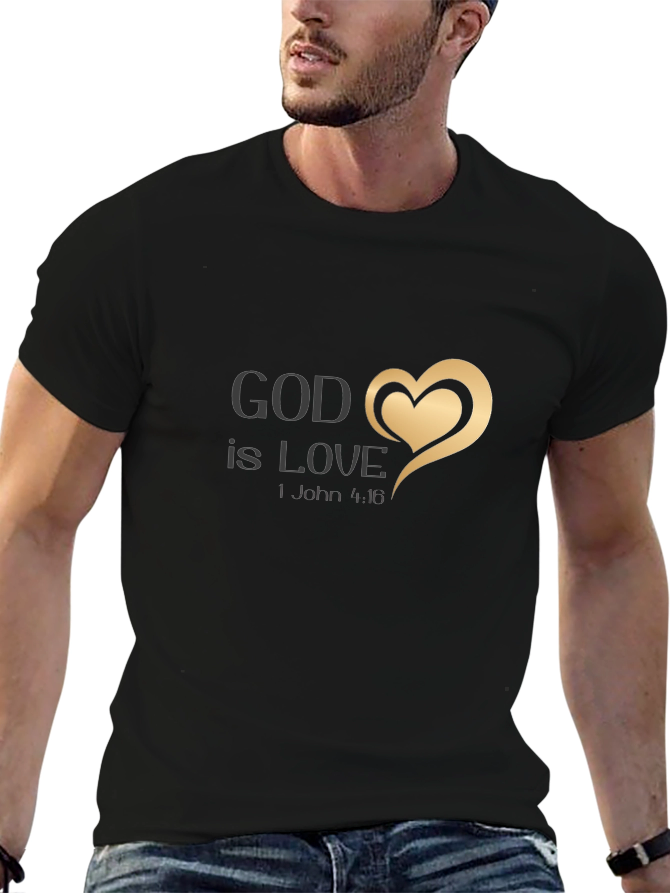 God Is Love Black T-Shirt