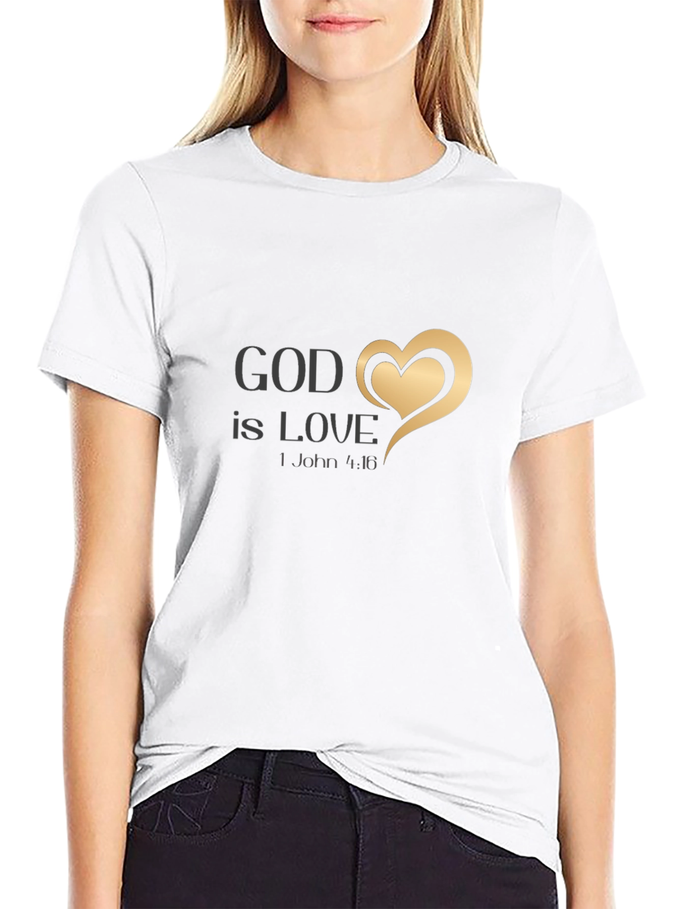 God Is Love Black T-Shirt