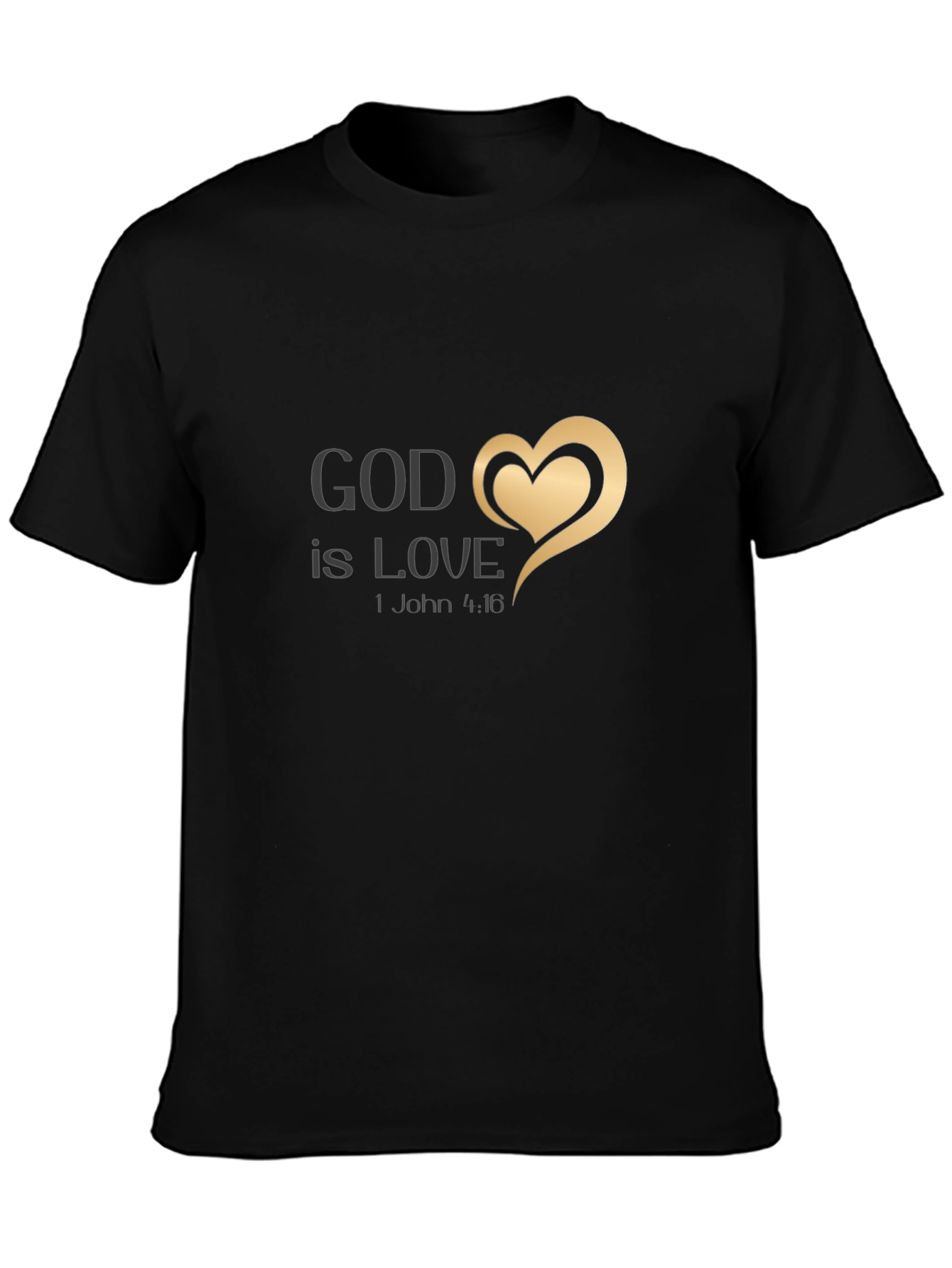 God Is Love Black T-Shirt