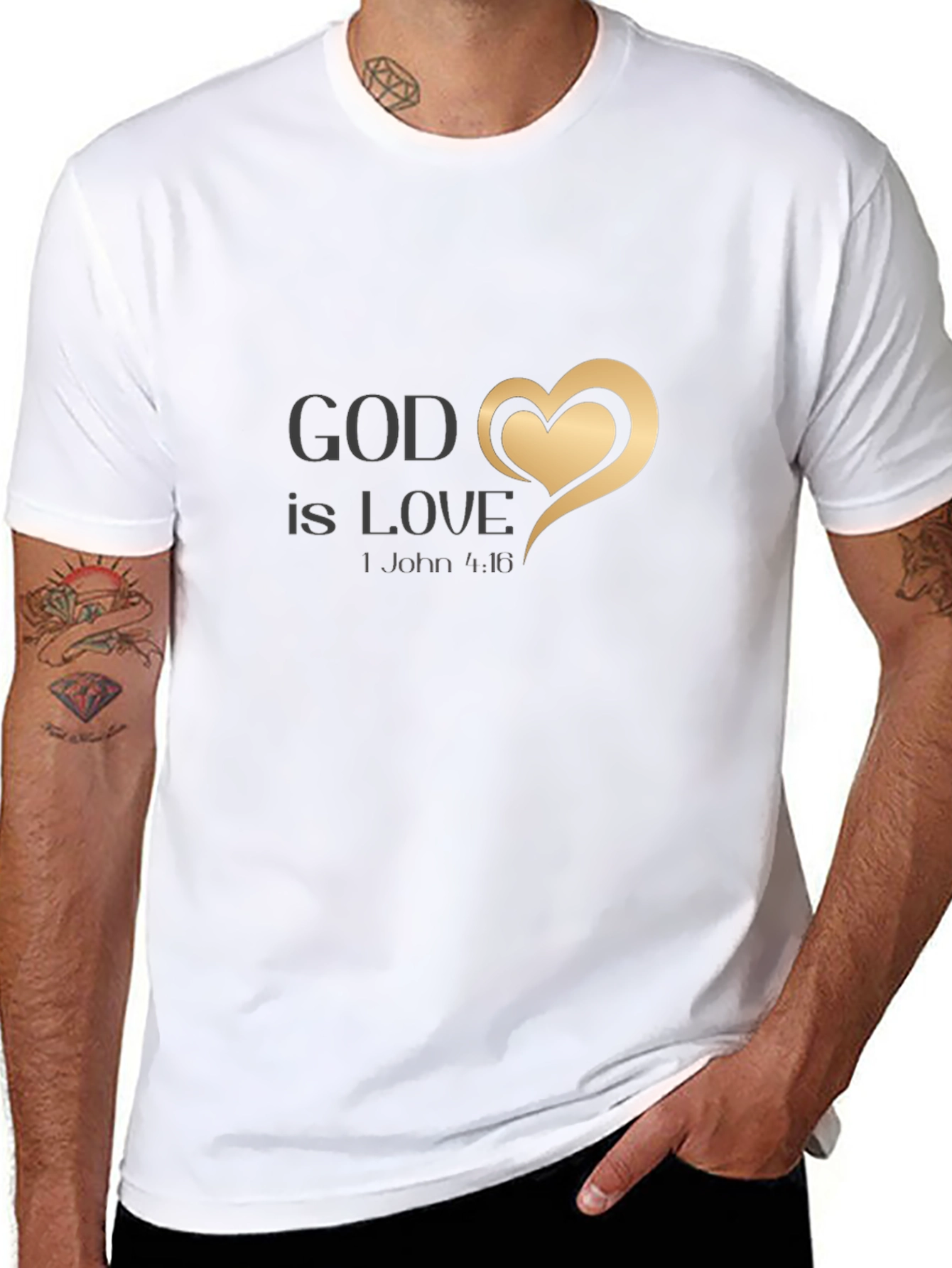God Is Love Black T-Shirt