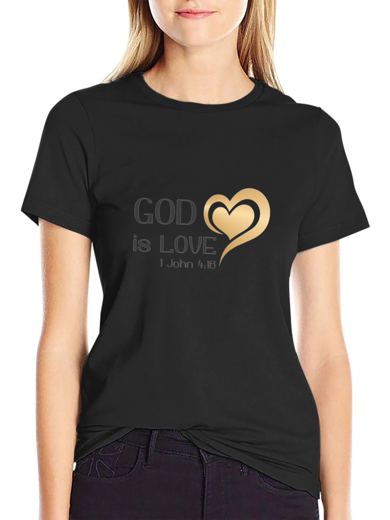 God Is Love Black T-Shirt