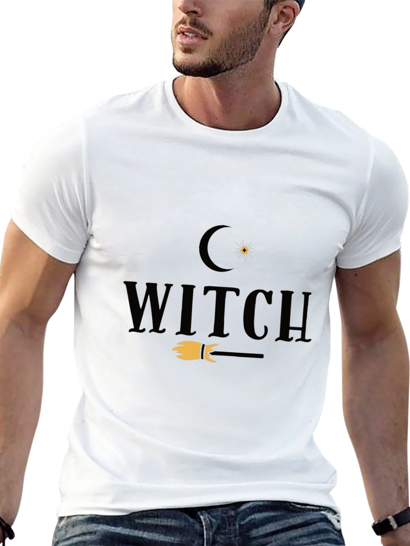 Witch Graphic Tee - Halloween Fashion