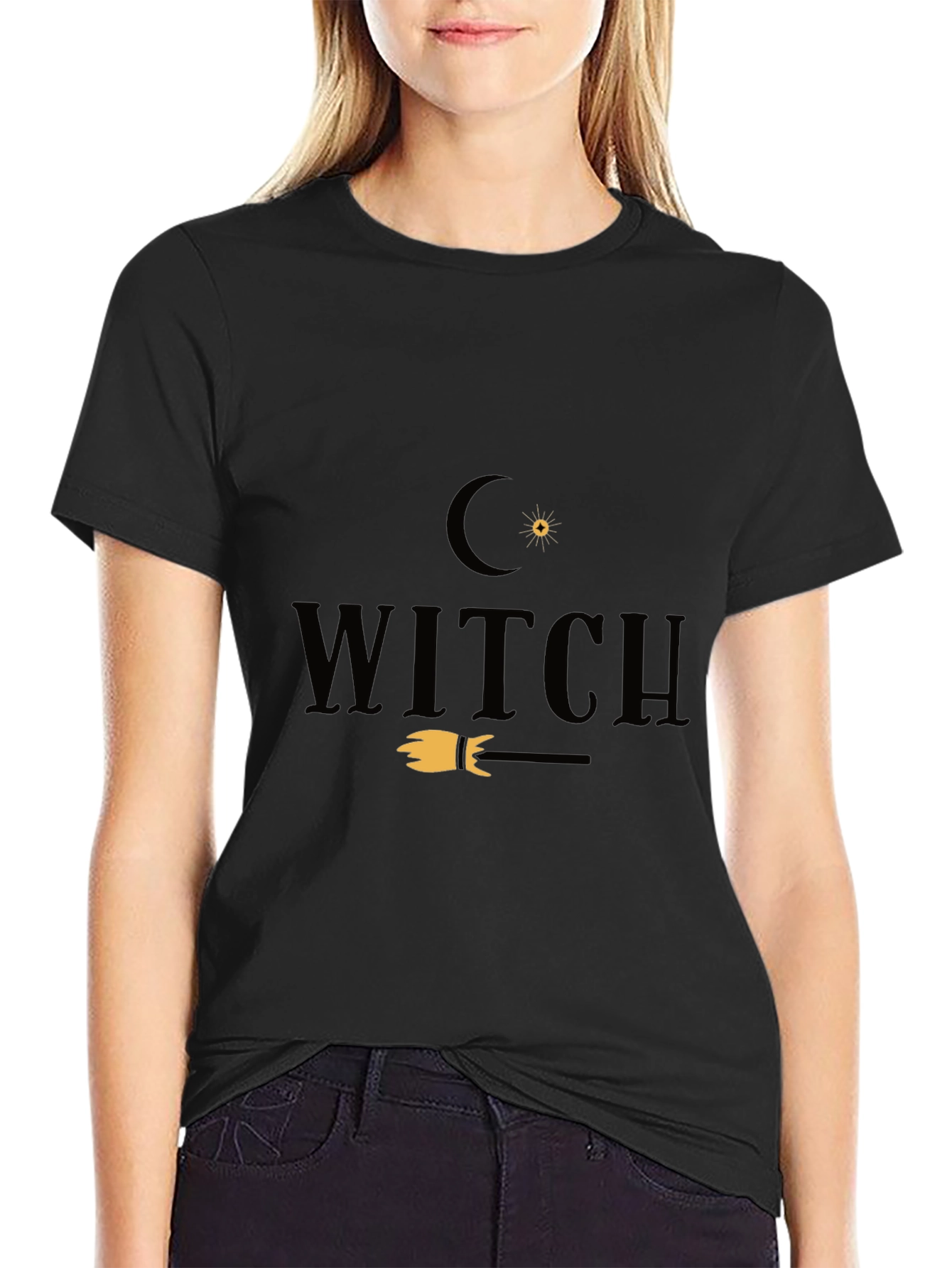 Witch Graphic Tee - Halloween Fashion