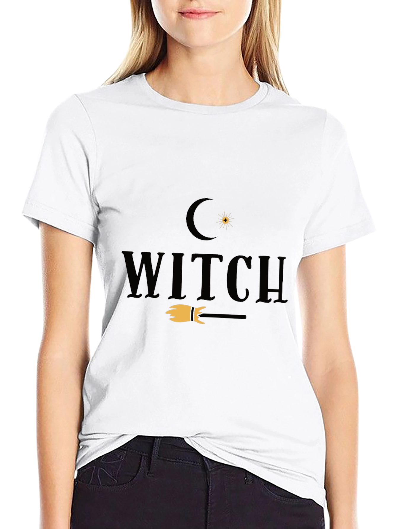 Witch Graphic Tee - Halloween Fashion