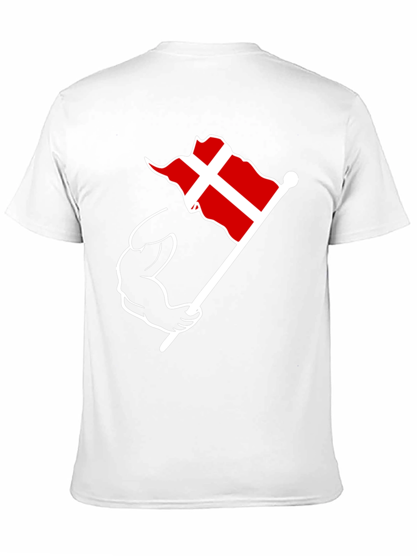 Denmark Flag Muscle T-Shirt